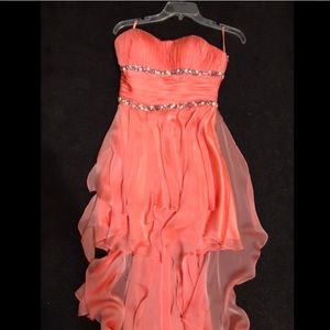 Nordstrom High-low Strapless Dress